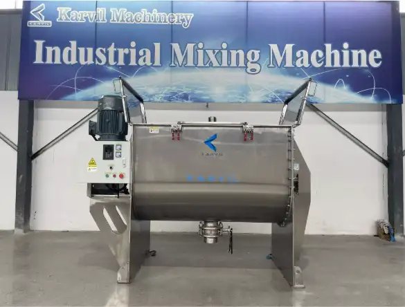 Ribbon mixers work great