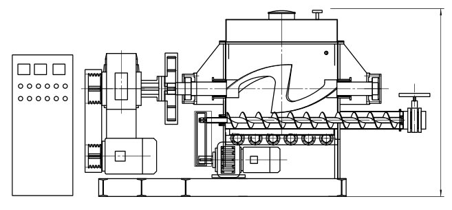 Sigma Mixer with Extrusion Discharge