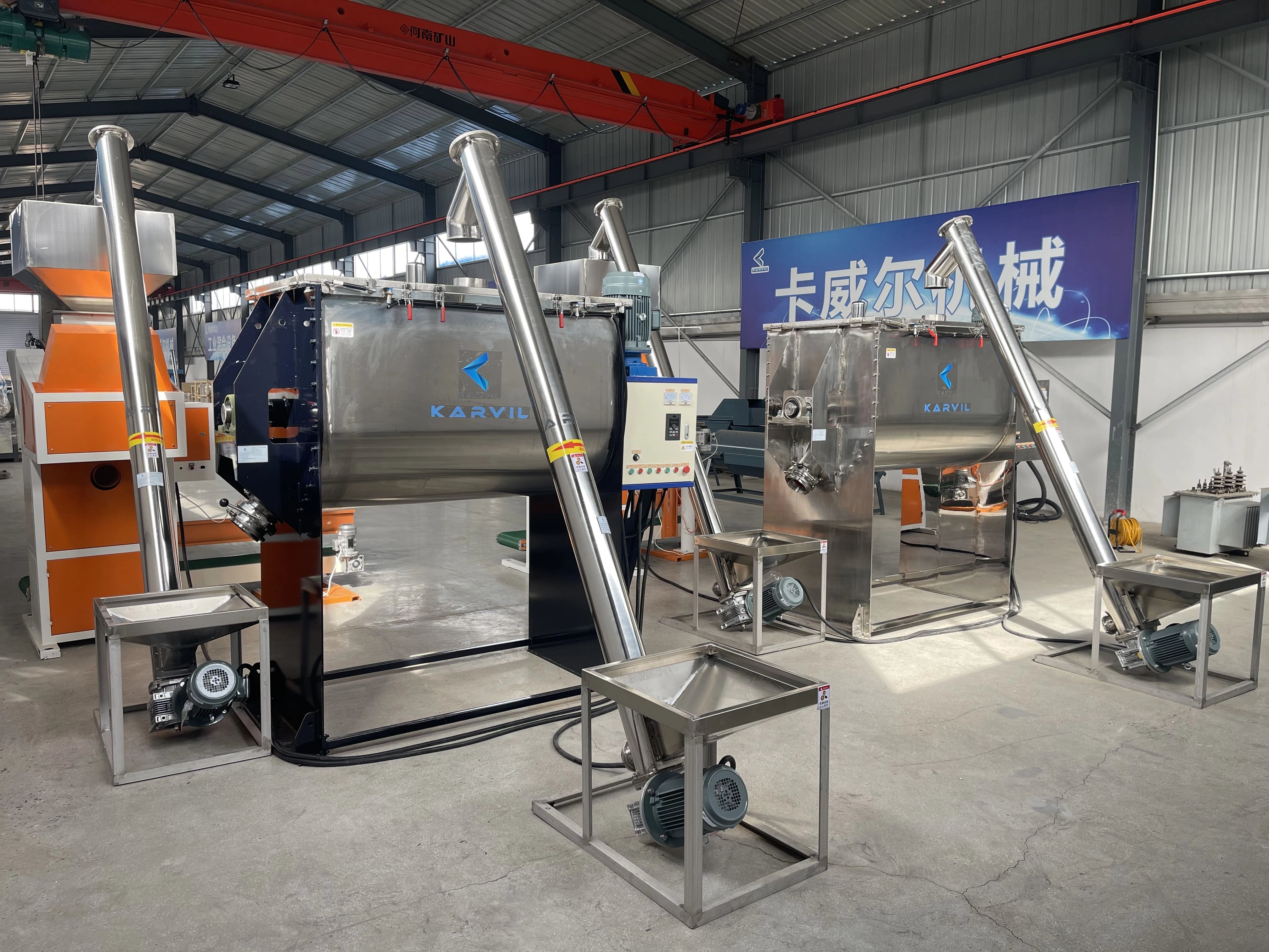 Horizontal Ribbon Blender Mixer for Powder Mixing