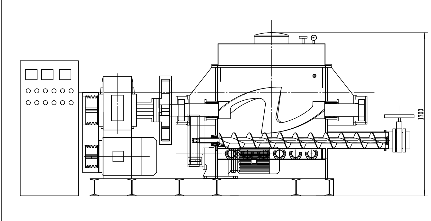 Heated Sigma Kneader with Screw Discharge Heated Sigma Kneader with Screw Discharge