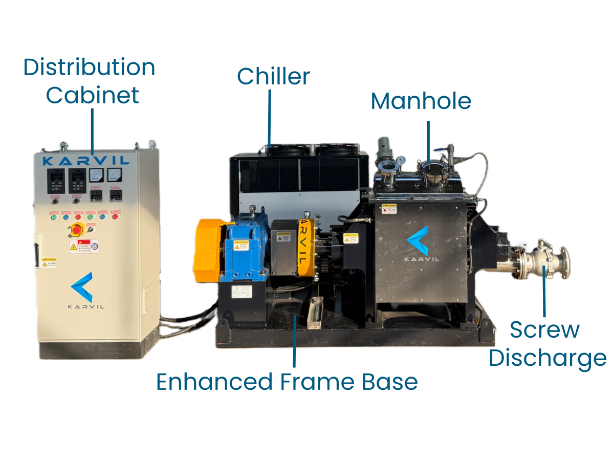Vacuum-Screw-Discharge-Kneader-Mixer-with-Chiller (2)