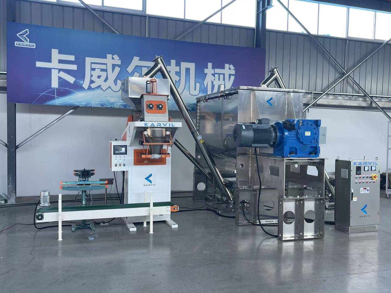 3500L Stainless Steel Ribbon Blender Production Line for Nutritional Supplement Powder – USA