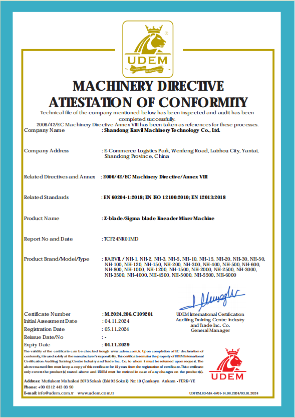 （jpg)Sigma-Z-Blade-Kneader-Mixer-CE-Certificate-Karvil