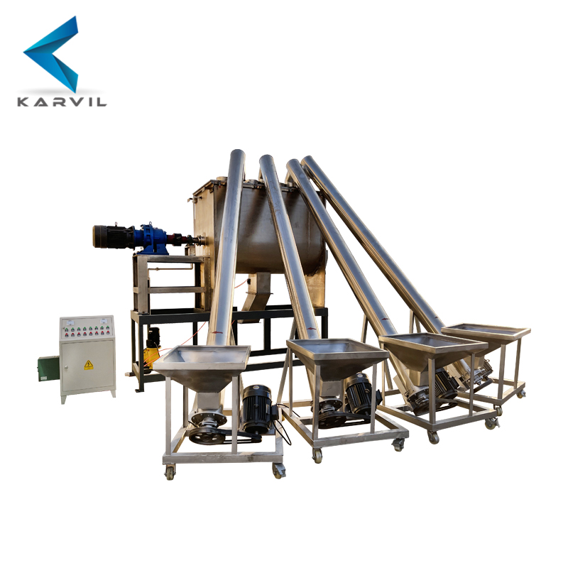 Stainless steel ribbon mixer machine for mixing feed with CE certification 