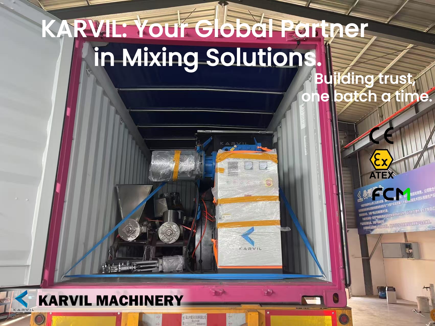 Global Delivery: Shipping a 2000L Horizontal Ribbon Mixer to New Zealand