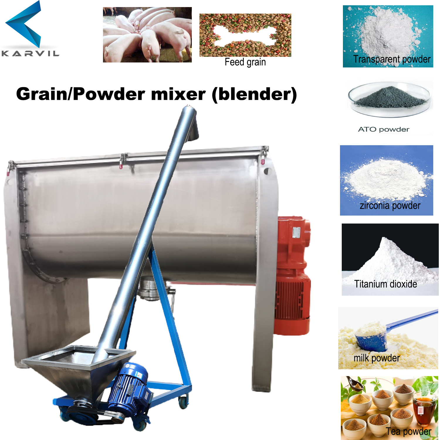 Horizontal Ribbon Mixer Machine for Powder