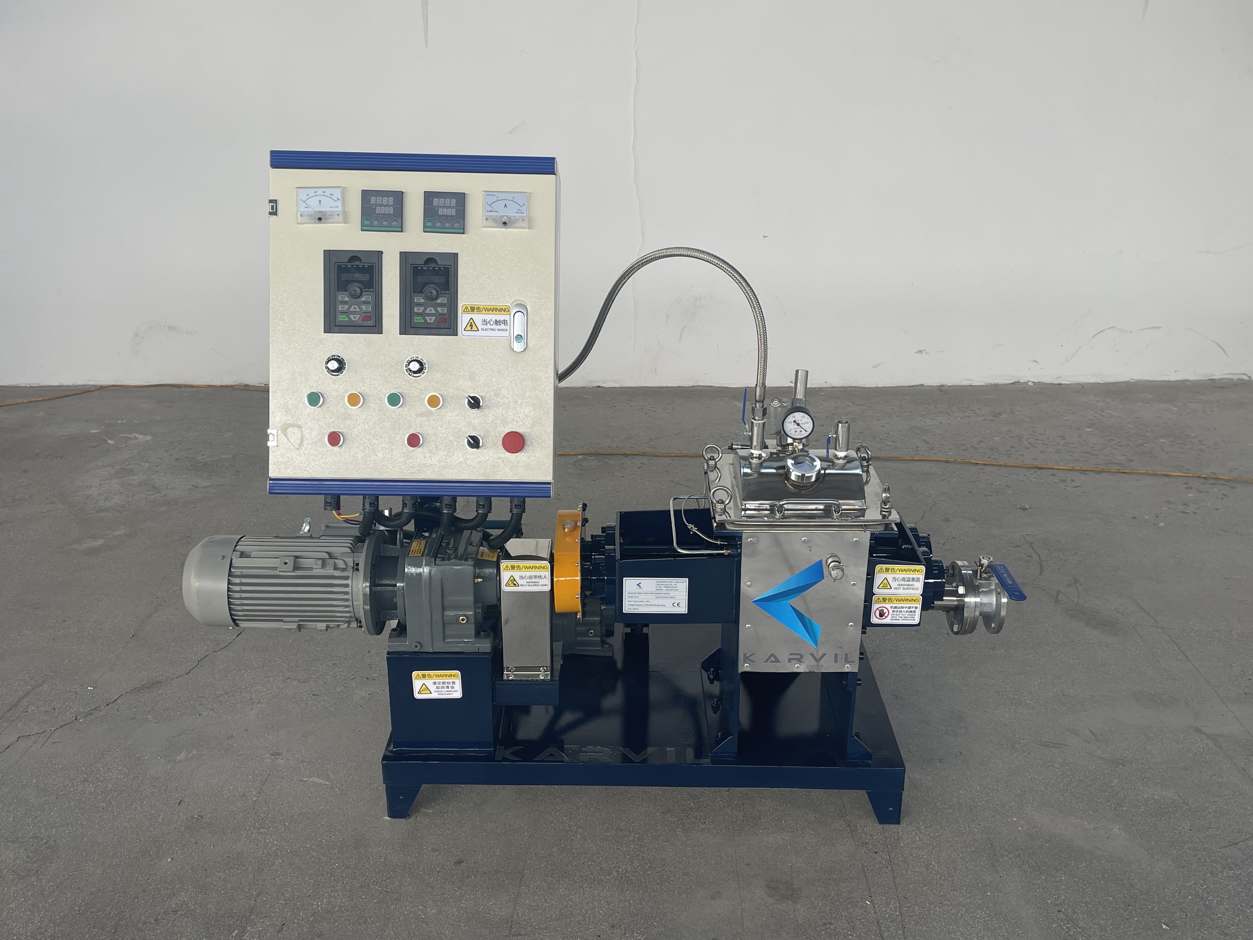 Precision Mixing Redefined: 5L Electric-Heated Vacuum Kneader with Screw Discharge for Ceramic Slurries