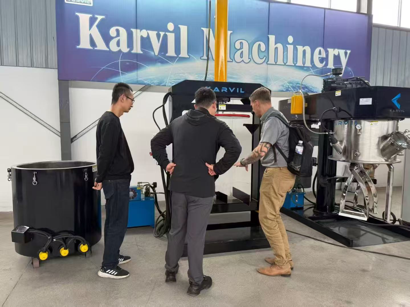 UK Client Just Visited Karvil Machinery Kneader Factory 