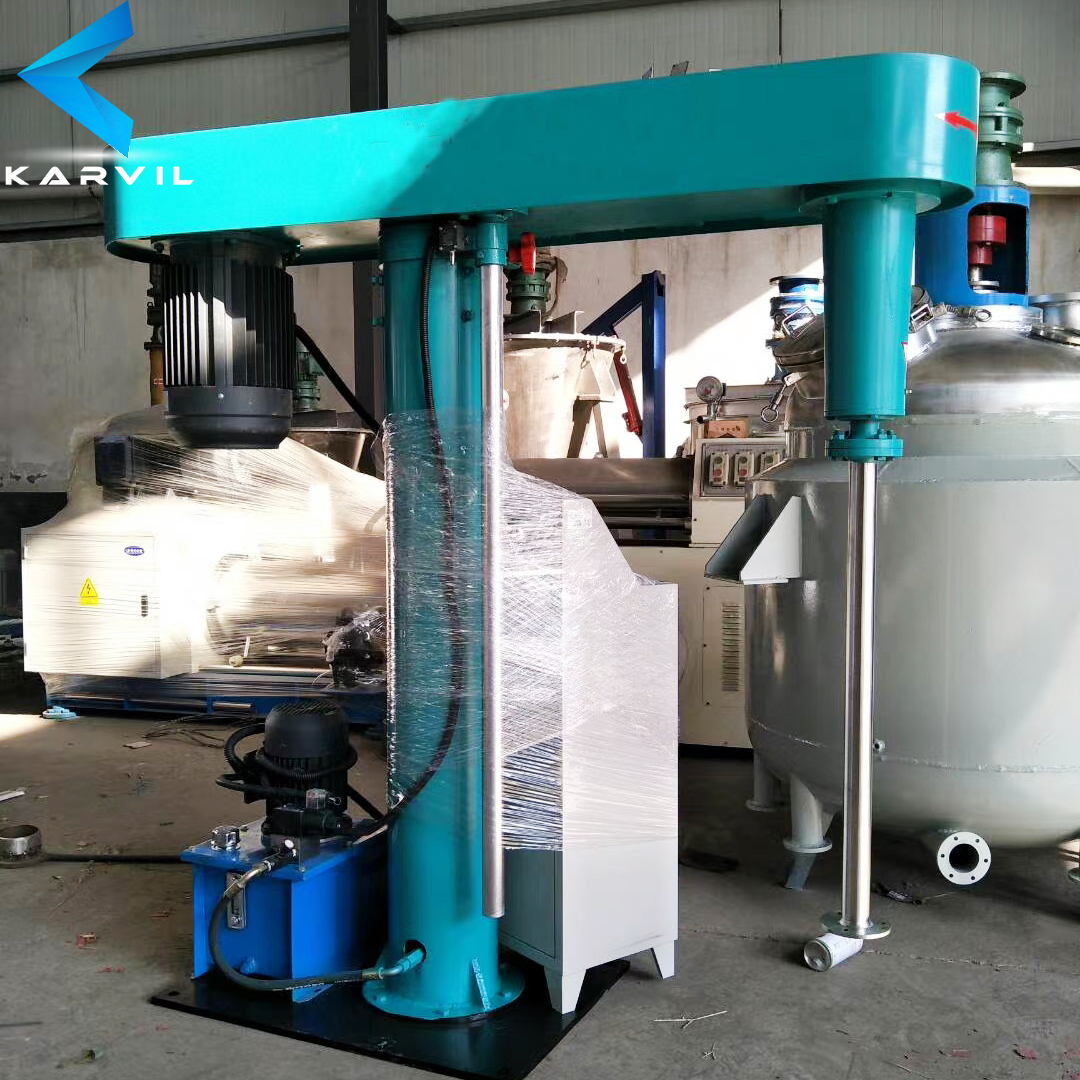 KARVIL hydraulic lifting liquid mixer for mixing and dispersing paint 