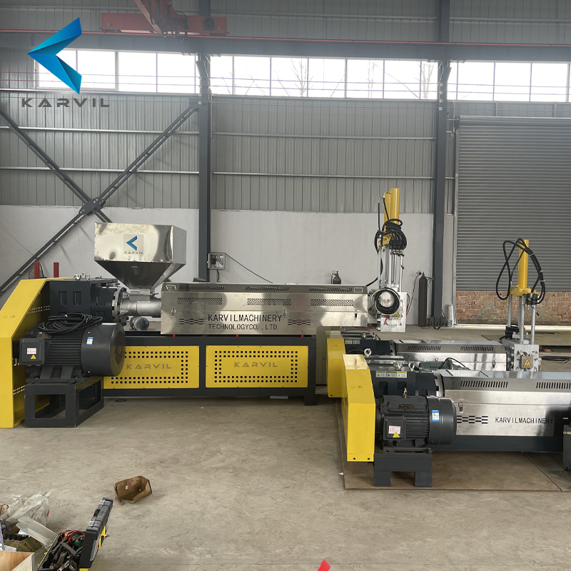Double Stage Plastic Recycling Machine