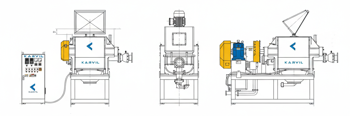 Industrial Screw Discharge Sigma Mixer for Epoxy Putty Adhesives