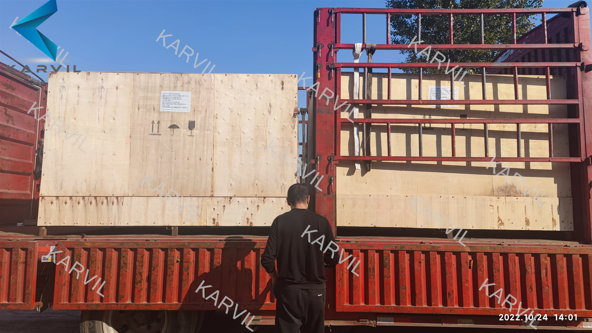 Shipment of Disperser and Mixing Tanks for Zambia Customer