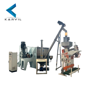 Horizontal Ribbon Mixer with PLC Control System
