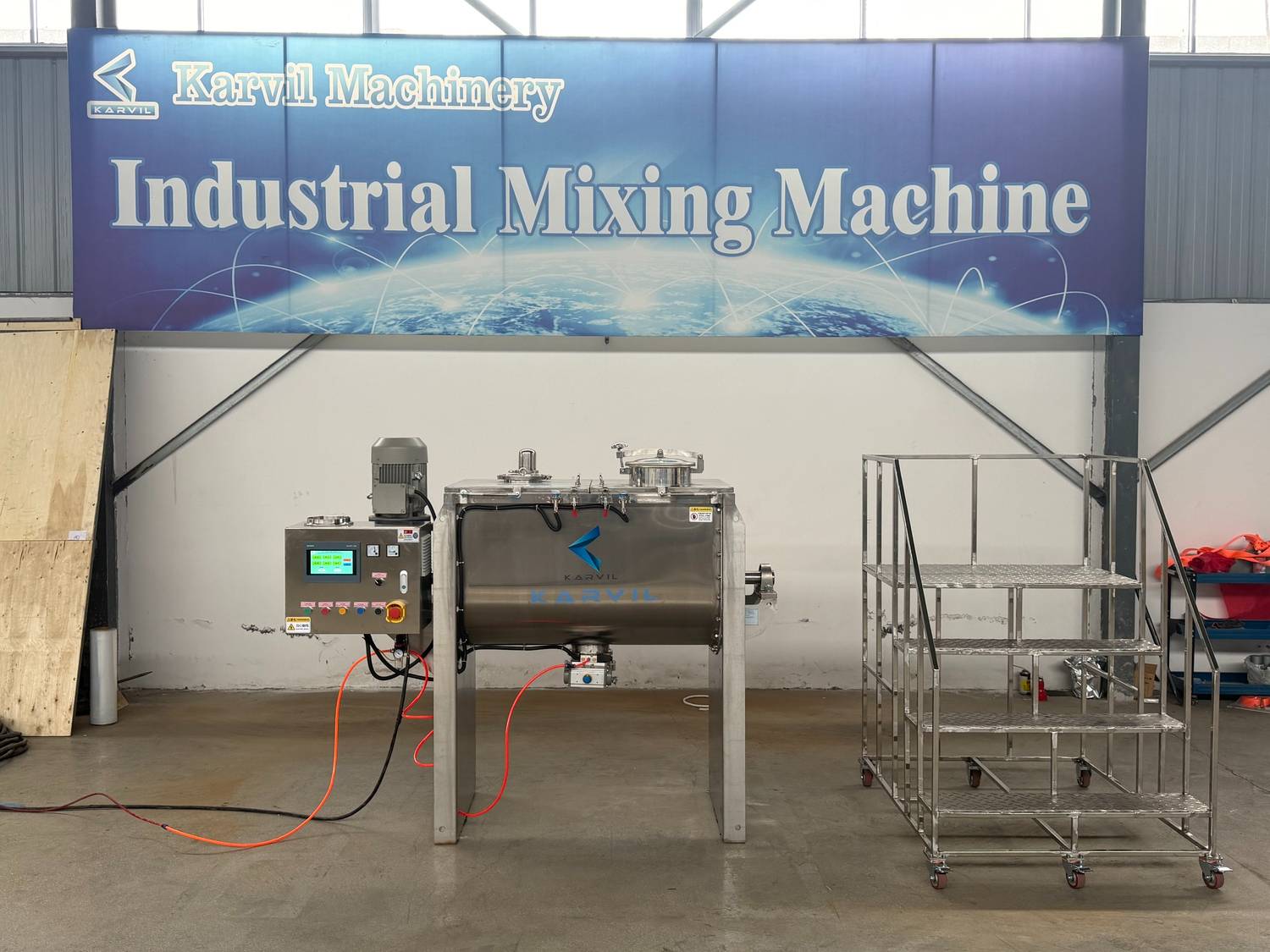 Shipping News: Custom 200L Food Grade Ribbon Blender Ready for Our El Salvador Client