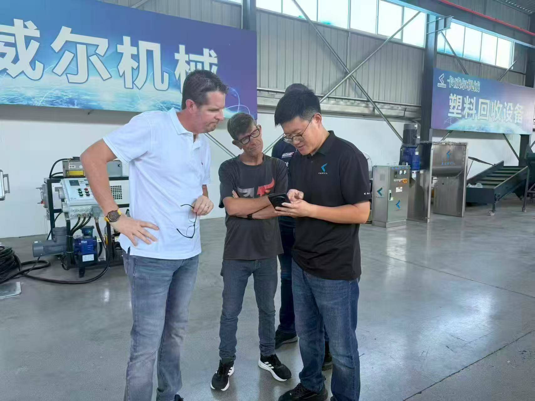 Client Visits Karvil Factory Horizontal Ribbon Blender Production Line (5)-min.jpg
