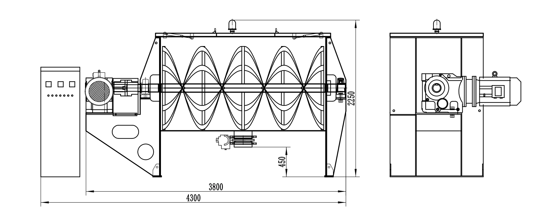 500L-SS316- Stainless- Steel- Ribbon- Mixer (2)