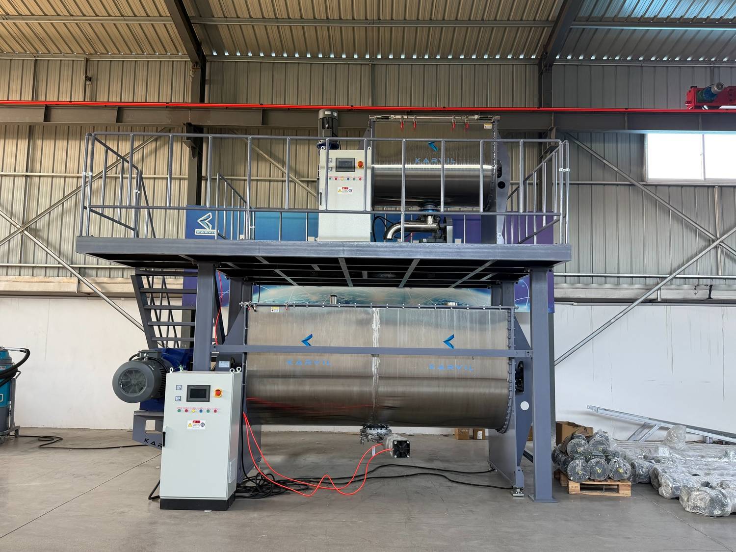 Successful Delivery: 1000L & 5000L PLC Ribbon Mixers for Food Powder Shipped to Argentina